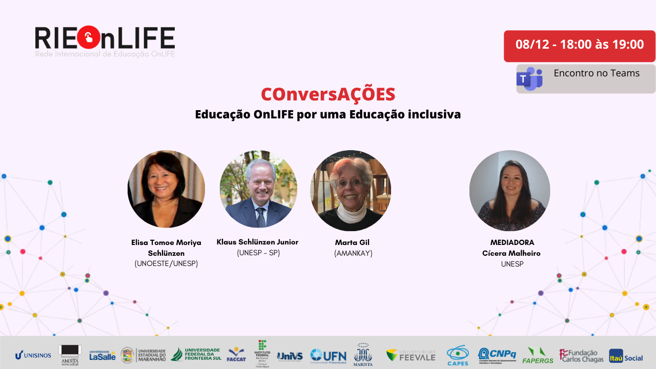 COnversACOES Educação OnLIFE por uma Educação inclusiva
