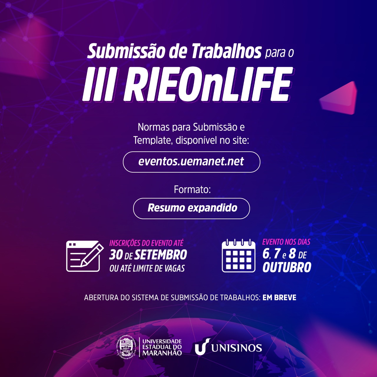 Anúncio de submissão